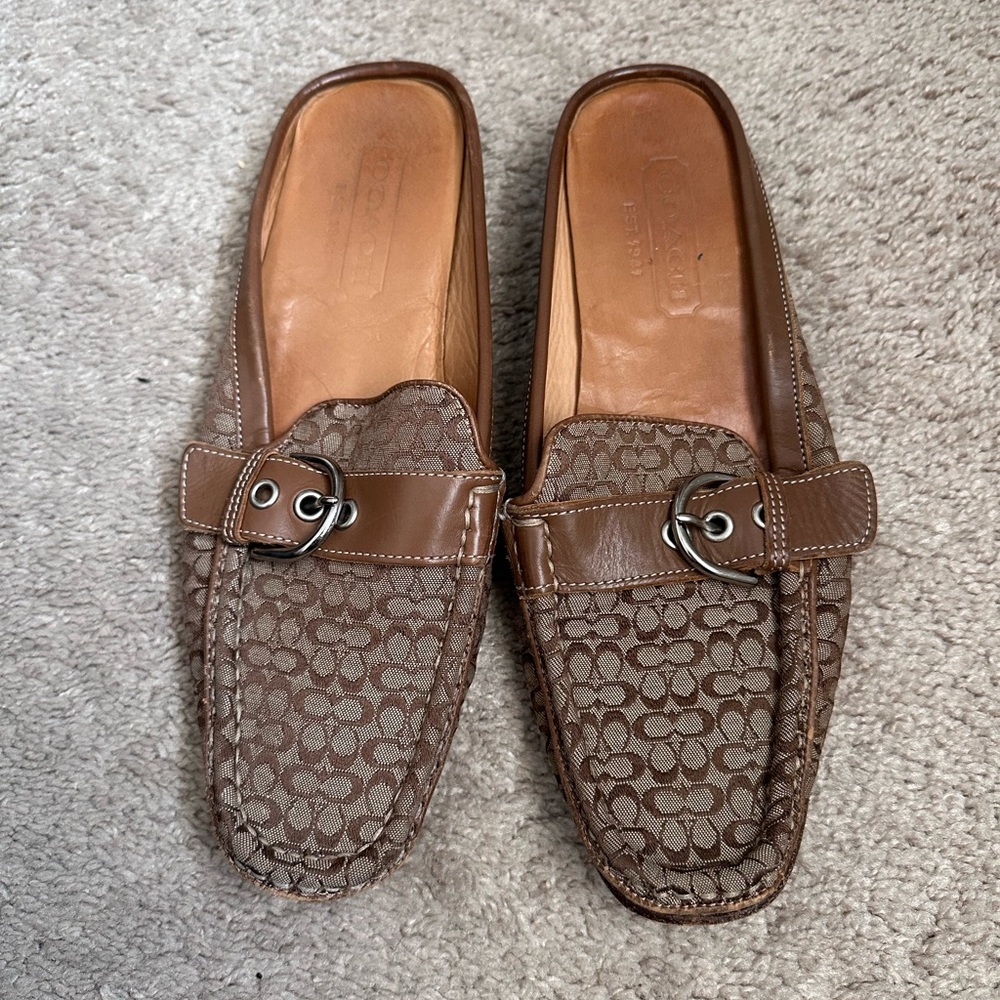 Coach Brown Slip-On Loafers